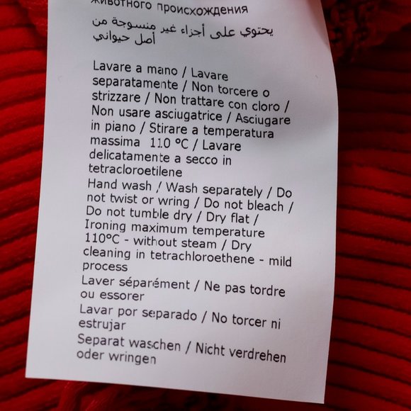 Moschino Red Rib Knit Cardigan - Picture 12 of 13